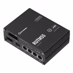 Teltonika 5G industrial router with RS232/485 wireless router Gigabit Ethernet Dual-band (2.4 GHz / 5 GHz) Black - Additional view 3