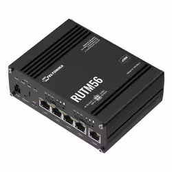 Teltonika RUTM56 wireless router Gigabit Ethernet Dual-band (2.4 GHz / 5 GHz) 5G Black - Additional view 2