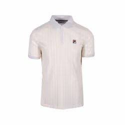 FILA Mens Polo Shirt Short Sleeve - Cream, S