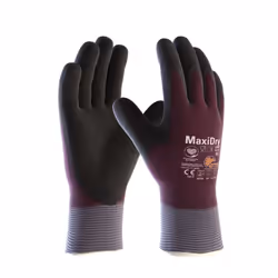 56-451 MaxiDry Zero Fully Coated Knitwrist NBR Glove (L) Size-9