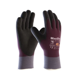 56-451 MaxiDry Zero Fully Coated Knitwrist NBR Glove (L) Size-9