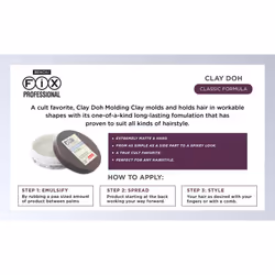 Bench Fix Hair Styling Products (Gray - Clay Doh (Pack of 2))
