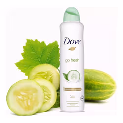 6 x 250ml Dove Cucumber & Green Tea Scent Anti-perspirant Deodorant