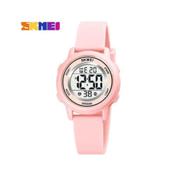 Colorful Kids Boys Girls Led Digital Watch Waterproof Alarm - Pink