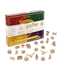 UGEARS Harry Potter Advent Calendar 2023 - Christmas Countdown Fidget Advent Calendar with 24 Fidget Model Wooden Models to Build for Adults - Christm