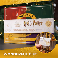 UGEARS Harry Potter Advent Calendar 2023 - Christmas Countdown Fidget Advent Calendar with 24 Fidget Model Wooden Models to Build for Adults - Christm