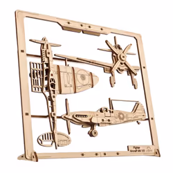 UGEARS 70196 Fighter Aircraft 2.5D Puzzle Wooden Model Kit