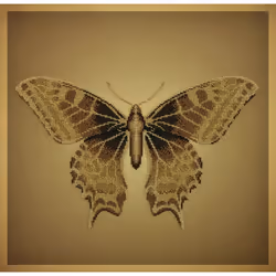 MINC55017 - Miniart Crafts - Golden Butterfly Bead Embroidery Kit