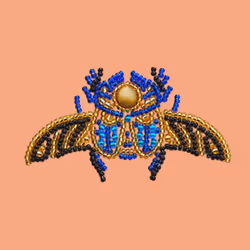 Miniart Bead Embroidery Kit - Scarabaeus - Scarab Beetle