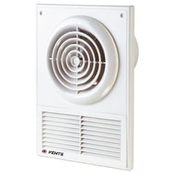 100/125mm Extractor Fan with Ventilation Grille Bathroom Ventilator Air Exhaust - 100mm