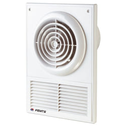 100/125mm Extractor Fan with Ventilation Grille Bathroom Ventilator Air Exhaust - 125mm