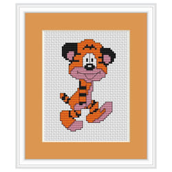 Tiger Cross Stitch Kit - Luca S - Beginner 6cm x 9.5cm