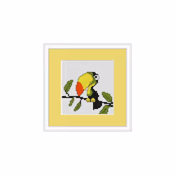 Toucan Counted Cross Stitch Kit Beginner