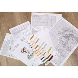 Lucas Girl Stitches - Cross Stitch Kit S