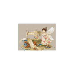 Needlework Fairy Counted Cross Stitch Kit Fairy and Teddy Bears Sewing