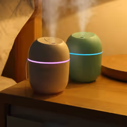 Air Humidifier USB 220Ml Portable Mist Diffuser for Office Car, White