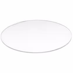Transparent 3mm thick Mirror Acrylic round Disc DiÃ¡metro:60mm