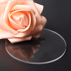 Transparent 3mm thick Mirror Acrylic round Disc DiÃ¡metro:60mm