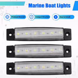 10 Pcs Marine Boat Lights,12V 24V Boat Navigation Strip Light,E