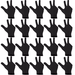 20Pcs Breathable Billiard Gloves Snooker Left Right Hand Gloves
