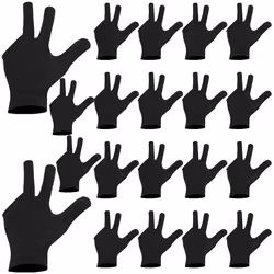 20Pcs Breathable Billiard Gloves Snooker Left Right Hand Gloves