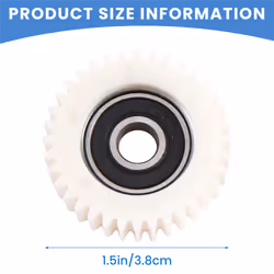 3Pcs 36 Teeth 38mm Nylon Electronic Motor Gear Ball Bearing Gears