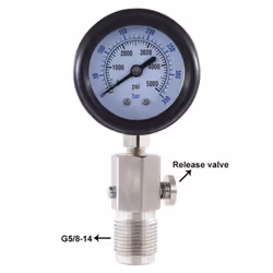 New DIN Air Tank Pressure Checker for Scuba Diving with Handle