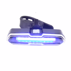 Bike Tail Light Red & Blue USB Rechargeable Waterproof Super Bright