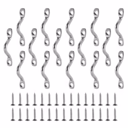 15Pcs Stainless Steel Peck Plate Eye Plates Ceiling Hook Eye Plate