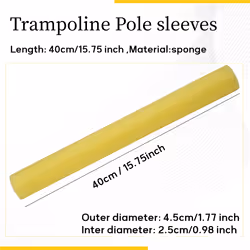 10PCS Trampoline Poles Cover Padding Foam Tubing Yellow
