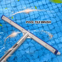18 Inch Swimming Pool Cleaning Pole Brush Head Replacement Brush,Blue