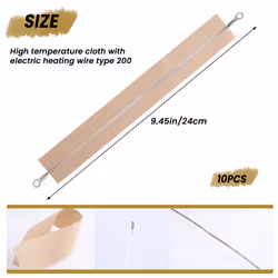 10 Pieces Impulse Sealer Heating Elements Repair Parts Kit for FS-200