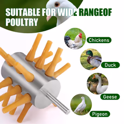 Chicken Plucker Drill Attachment Stainless Steel 18-Fingers