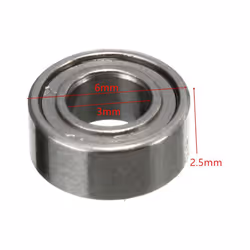 50Pcs MR63ZZ 3X6X2 mm Deep Groove Ball Bearing Miniature Bearing