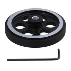 200X6mm Industrial Aluminum Rubber Measuring Rotary Encoder Wheel