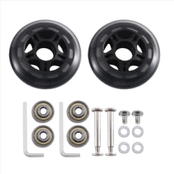 80x24mm Luggage Wheels with 6mm Bearings Wheels for Suitcase 1 Pair