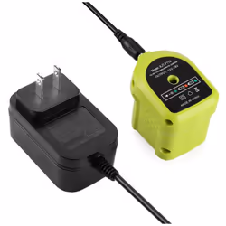 P119 NiCd Lithium-Ion Dual Battery Charger for Ryobi 18V, US Plug
