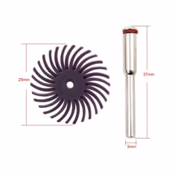 16PCS Brush Wheel Set with 4x Mandrels for Rotary Dremel Tool