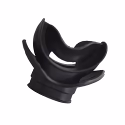 Moldable Silicone Diving Bite Mouthpiece Regulator Black