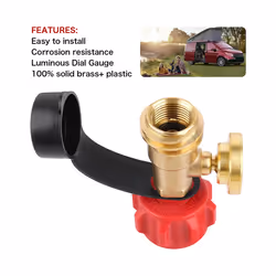 Propane Tank Gauge Level Indicator Leak Detector Gas Pressure Meter