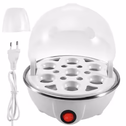Electric Boiled Egg Cooker Boiler Maker Rapid Heating,White EU Plug