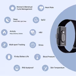 2208A Smart Bracelet Heart Rate Silver