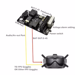 For FPV Goggles V2 Flight External Analog