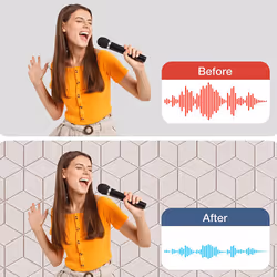 12 PACK Acoustic Foam,Self-Adhesive Sound Proof Panels(Shallow Camel)