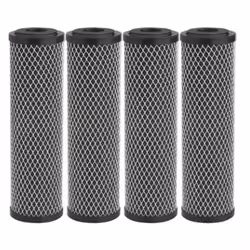 4Pcs Carbon Water Filter 10-Inch Carbon Sediment Taste Odor Filter