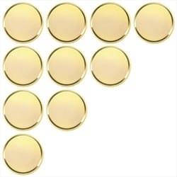 10Pc Laser Engraving Blank Challenge Frosted Coin-40mm for DIY Crafts