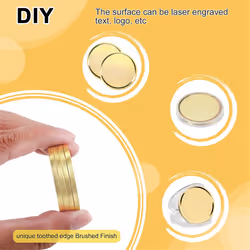 10Pc Laser Engraving Blank Challenge Frosted Coin-40mm for DIY Crafts