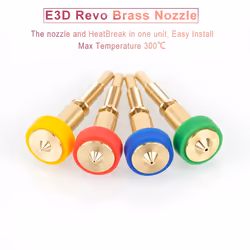 4pcs Brass Titanium Nozzle 0.25/0.4/0.6/0.8mm For