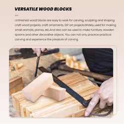 Large Carving Wood Blocks Whittling Wood Blocks for Carving Beginners