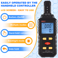3-In-1 Radiation Dosimeter Counter Geiger EMF Meter Automatic Tester
